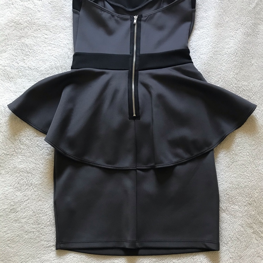 Angl grey strapless dress
